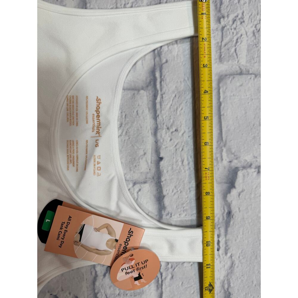 NWT Shapermint All Day White Tank Cami White Shapewear Shaping Large 62008 A791 - Picture 2 of 8